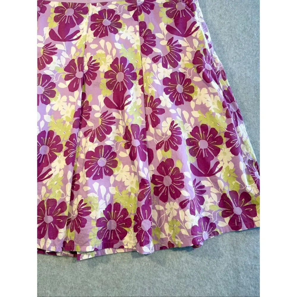 vintage y2k boho Hillard and Hanson floral cotton skirt 16